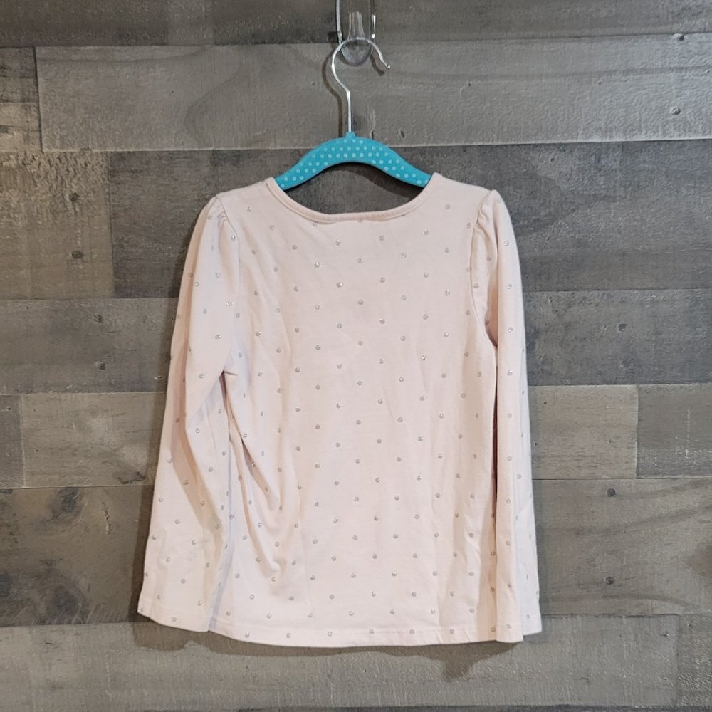 Juicy Couture Girls Pink with Silver Dots Long Sleeve T-Shirt - 6X - Picture 4 of 5